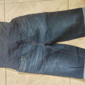 Maternity jeans shorts
